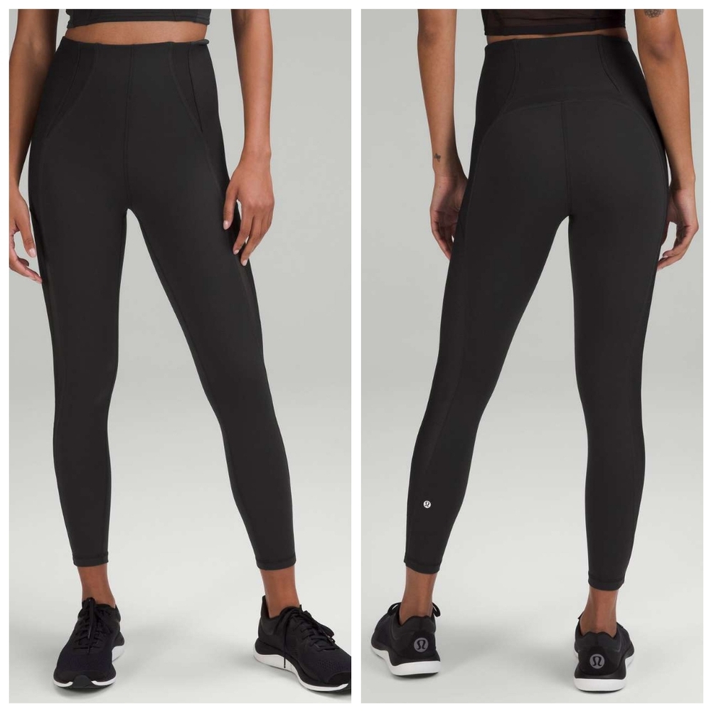 Lululemon Everlux and Mesh Super-High-Rise Training Tight 25" Black